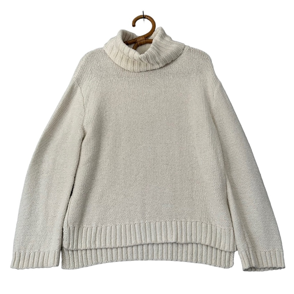 Madewell | Flecked Turtleneck Sweater in Antique Cream Size M